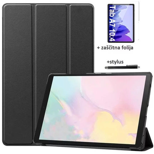  Ovitek / etui / zaščita Smart za Samsung Galaxy Tab A7 10.4 (2020) - črni (+ zaščitna folija in pisalo)