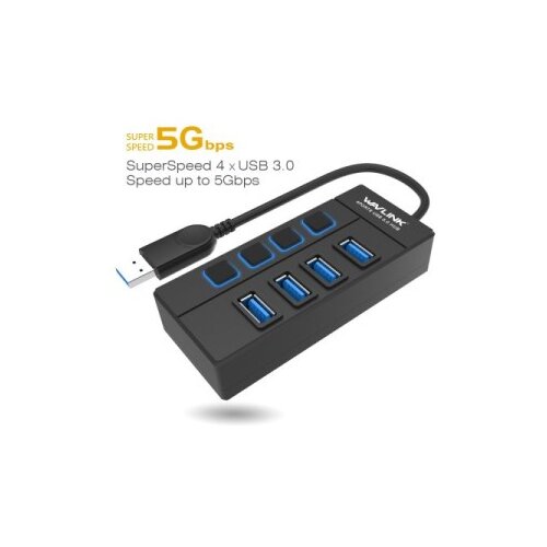 Hub USB 3.0 WAVLINK WL-UH30414 4-port Slike
