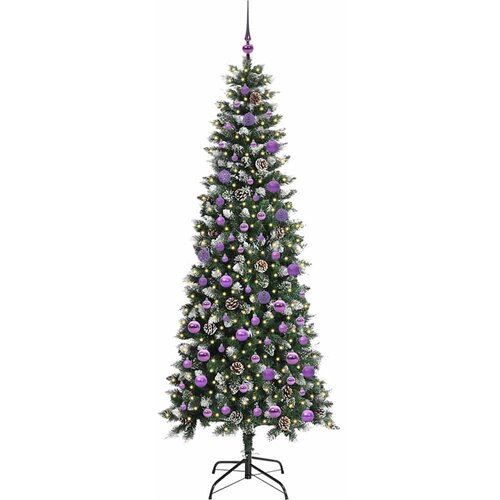  Umjetno božićno drvce Zelena 210 cm PVC, plastika i čelik Slike