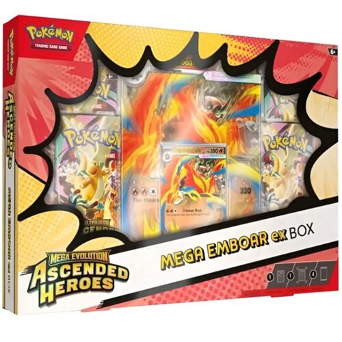Asmodee Pok&eacute;mon TCG: Mega evolucija - Uzvi&scaron;eni heroji - Mega Emboar ex kutija Cijene