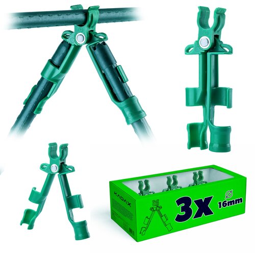 KADAX 3-delni nastavljivi komplet zatrepnih priključkov za paradižnikov drog 16 mm, (5000362442) Cene