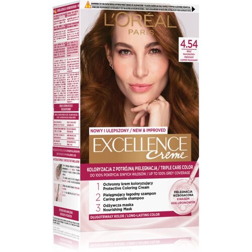 L´Oréal Paris Excellence Creme barva za lase odtenek 4.54 Copper Mahogany 1 kos Cene