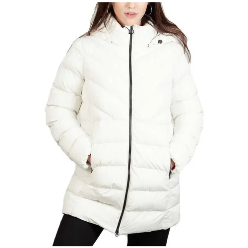 Geox Plašči W SPHERICA HOOD JKT Bela