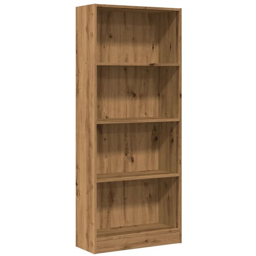 Maison Chic Knjižna omara - Knjižni regal hrast 60x24x143 cm inženirski les, (21723213) Slike