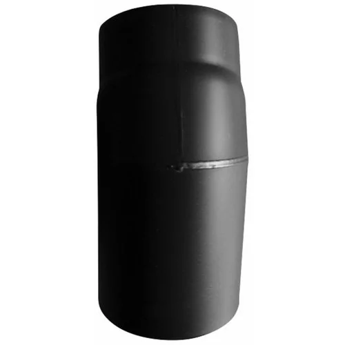 ASADA dimovodno koljeno za peć (promjer: 150 mm, kut luka: 45 °, čelik, crne boje)