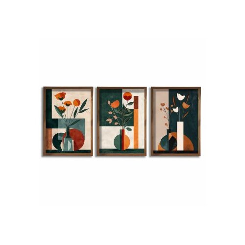 Wallity dekorativna slika HUM117, 50x70x3,5cm, 3 dela Slike