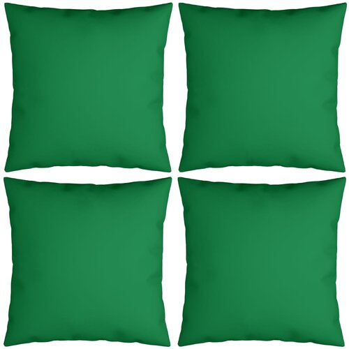 VidaXL Okrasne blazine 4 kosi zelene 50x50 cm blago Slike