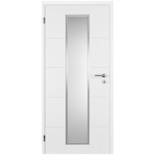 DOORNITE Sobna vrata sa staklom Quadro (648 x 2.000 mm, DIN graničnik: Lijevo, Bijele boje, Sredi&amp;scaron;nji položaj: Saće) Slike