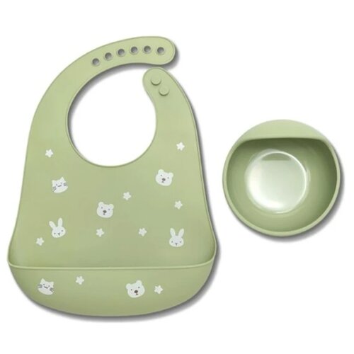 Lorelli silikonski set za hranjenje Natural Fresh Green Slike