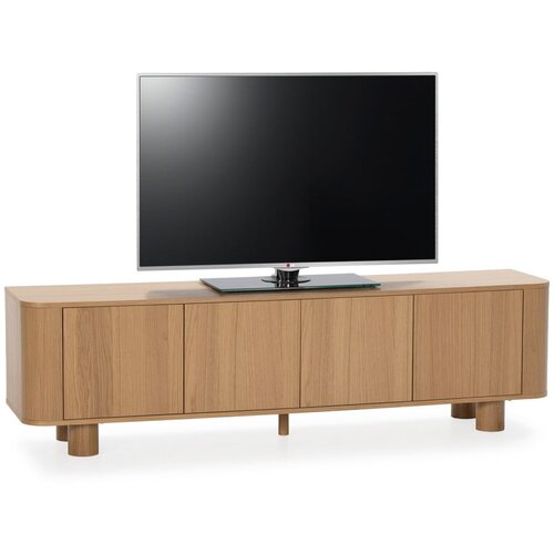 MOME TV komoda u dekoru hrasta u prirodnoj boji 180x50,5x40 cm Padoc &amp;ndash; Slike