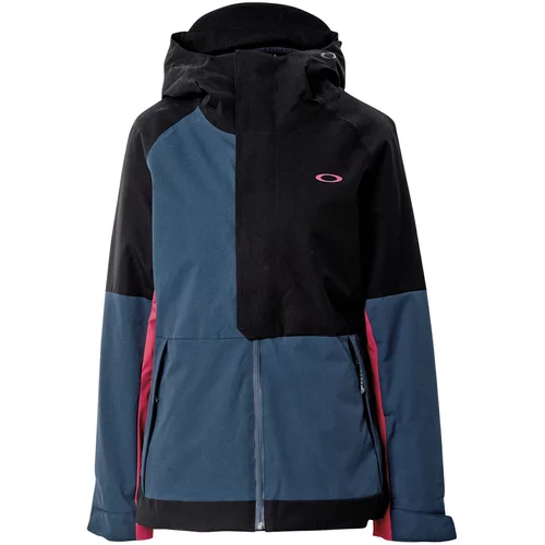 Oakley Sportska jakna 'CAMELLIA' sivkasto plava / jarko crvena / crna