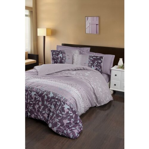  ivy - lilac lilac satin king quilt cover set (de) Cene