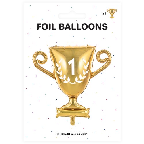 Folija balon pehar zlatni, Balon na Pehar No.1 64x61cm Cijene