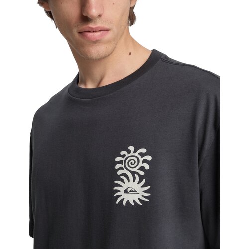 Quiksilver Tehnička sportska majica &amp;#039;Evo Blossom Of Peace&amp;#039; vi&amp;scaron;nja / tamo siva / prljavo bijela Slike