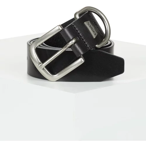 Levi's LUX LEATHER BELT Crna