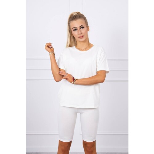 Kesi Set of top+leggings ecru Slike