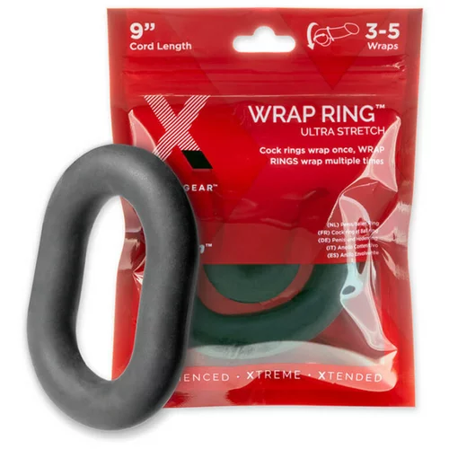 PerfectFIT Ultra Wrap 9 - debeli prsten za penis - crni (22 cm)