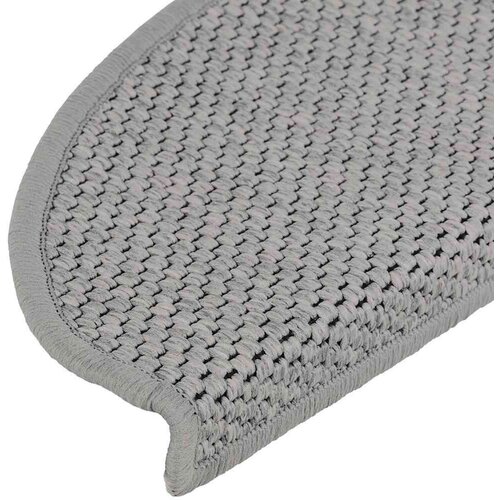 VidaXL Samoljepljivi otirači za stepenice 30 kom 65x21x4 cm srebrni Slike