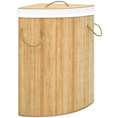  Kotna košara za perilo iz bambusa 60 L