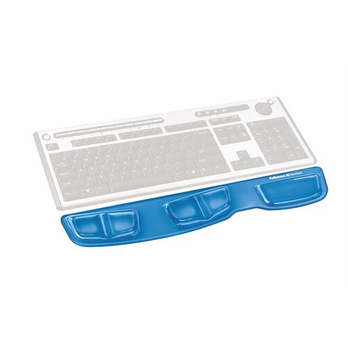 Fellowes Počivalo za zapestje Health-V&amp;trade; Crystal z gelom, modra Slike