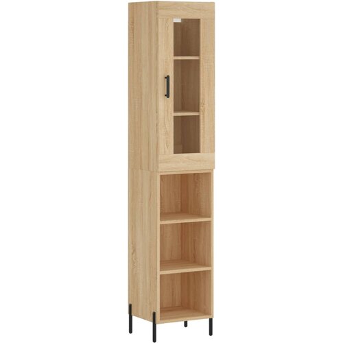Maison Chic Visoka omara - Komoda - Predalnik sonoma hrast 34,5x34x180 cm inženirski les, (21720398) Cene