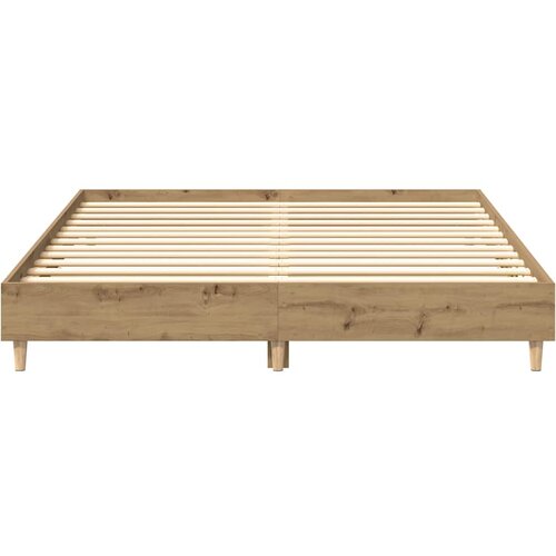  Okvir kreveta bez madraca boja hrasta artisan 150x200 cm Slike