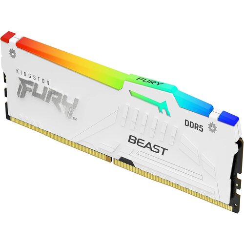 Kingston DDR5 32GB 5200MHz CL40 DIMM [FURY Beast] White RGB XMP Cene