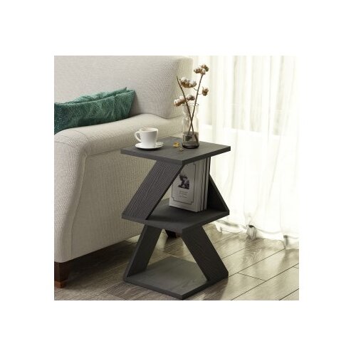 Hanah home pomoćni stočić albeni black wooden Slike