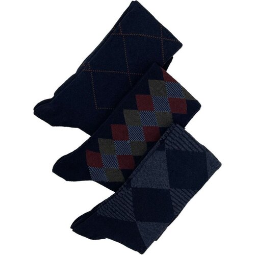 Duca di Morrone Nogavice Venezia - Blue Tripack Socks Modra Cene