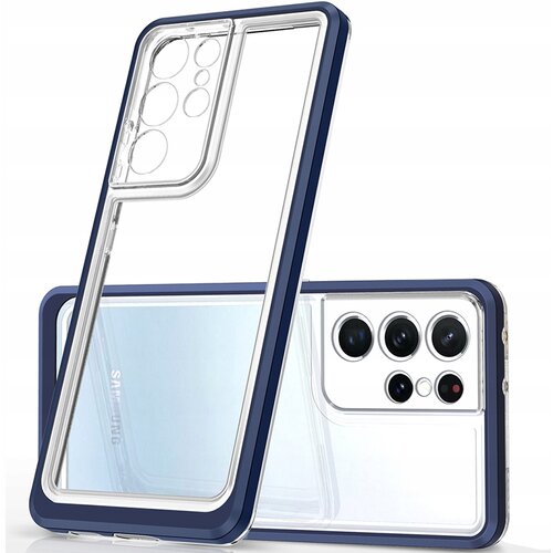 HURTEL CLEAR ETUI CASE OBUDOWA POKROWIEC DO SAMSUNG GALAXY S21 ULTRA NIEBIESKI, (21910784) Cene
