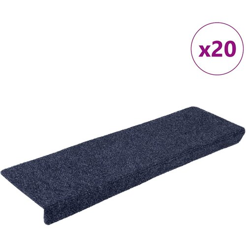 vidaXL Samoljepljivi otirači za stepenice 20 kom antracit 65x21x4 cm Cene
