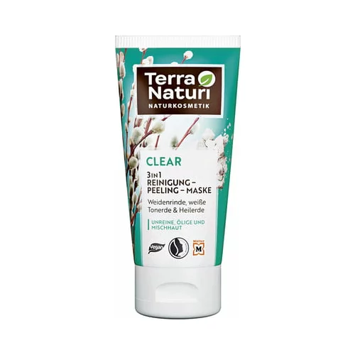 Terra Naturi clear 3v1 čiščenje-piling-maska