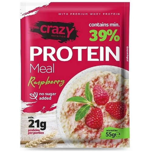 CRAZY NUTRITION proteinska kaša sa malinama 55g Cene