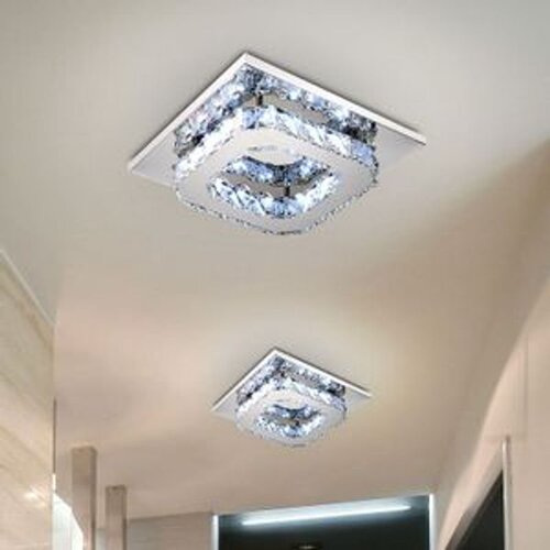 Toolight stropna svjetiljka kristalna kvadratna glamour stropna s 8W APP405-C APP406-C Cene