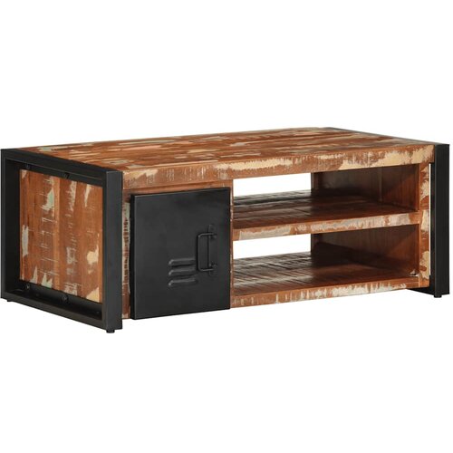 VidaXL Vi&amp;scaron;ebojni stolić za kavu 90x50x36 cm puno drvo obrađeno Slike