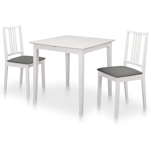 vidaXL 3-dijelni blagovaonski set od MDF-a bijeli Cijene