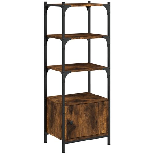 Maison Chic Knjižna omara - Knjižni regal 3-nadstropna dim. hrast 41x30x109,5 cm inž. les, (21725747) Cene