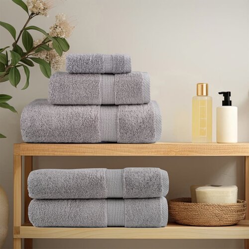 VidaXL Krpice 10 pcs Siva 15 x 21 cm Pamuk Slike