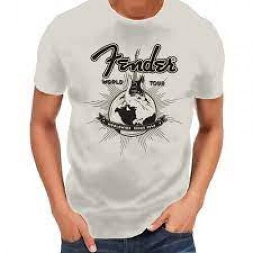 Fender World Tour T-Shirt, Vintage White, M - 9192822406 Cijene
