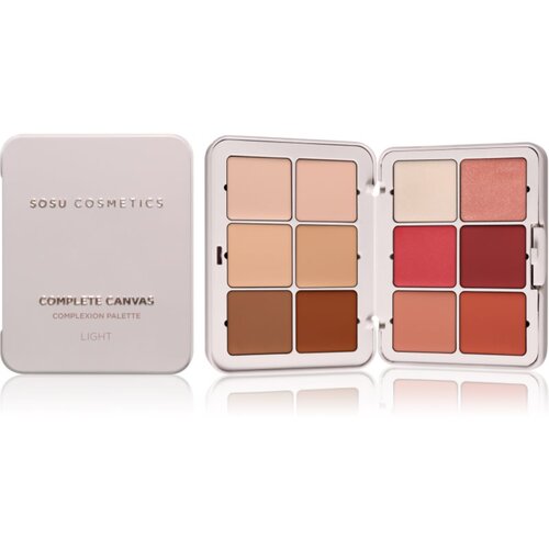 SOSU Cosmetics Complete Canvas Complexion Palette večnamenska paleta za obraz odtenek Light 26.4 g Cene