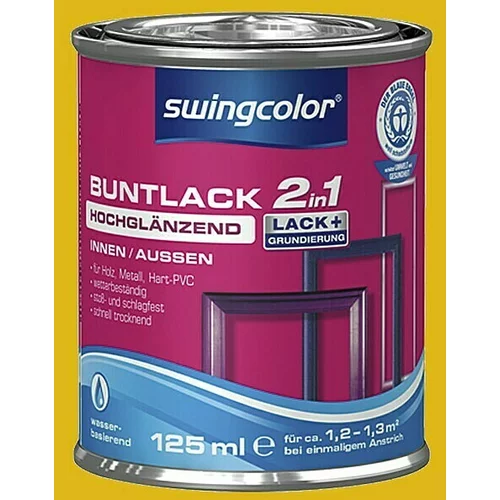 SWINGCOLOR Barvni lak 2v1 Swingcolor (rumena, sijaj, 125 ml)