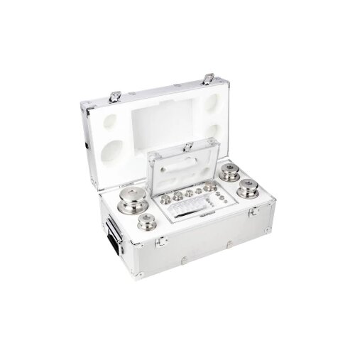 Kern Set utega 354-086, OIML klasa M2, nazivna vrijednost 1 g - 5 kg, gumb, fino tokareni nehrđajući čelik, u aluminijs Cijene
