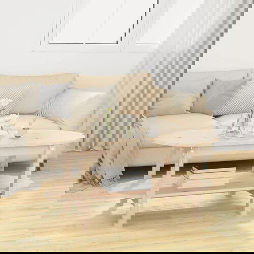 The Living Store Klubska mizica 110x55x45 trdna borovina - Klubska Mizica, (21574390) Slike