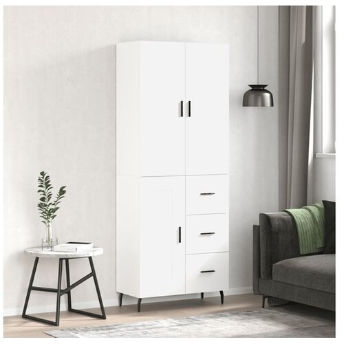 vidaXL Visoka komoda bijela 69 5x34x180 cm konstruirano drvo Cijene
