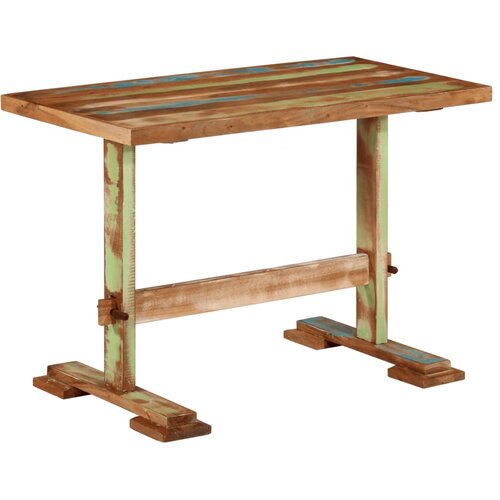  Blagovaonski stol 110 x 55 x 78 cm od masivnog obnovljenog drva Slike