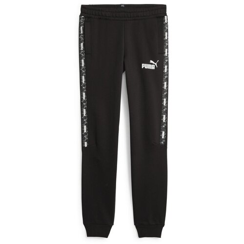 Puma ESS TAPE CAMO SWEATPANTS FL B Crna Slike