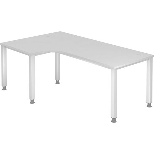 eurokraft pro renatus - pisalna miza, kotna miza, širina 2000 mm, svetlo siva Cene