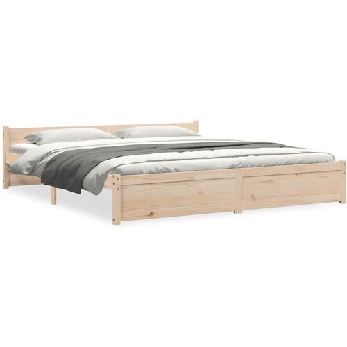 Maison Chic Posteljni Okvir - Dvoposteljna postelja iz trdnega lesa 200x200 cm, (22081786) Cene