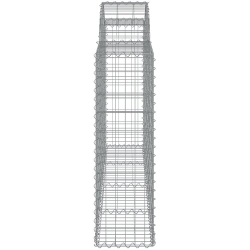  Lučne gabionske ko&amp;scaron;are 25kom 200x30x100/120cm pocinčano željezo Slike