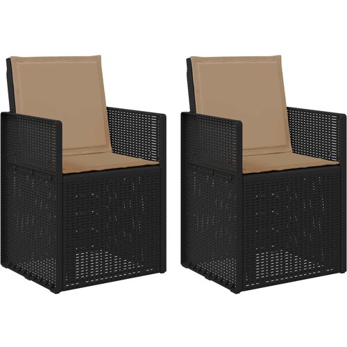  Vrtni jedilni stoli 2 pcs Antracit in taupe PP, (5000285760) Cene